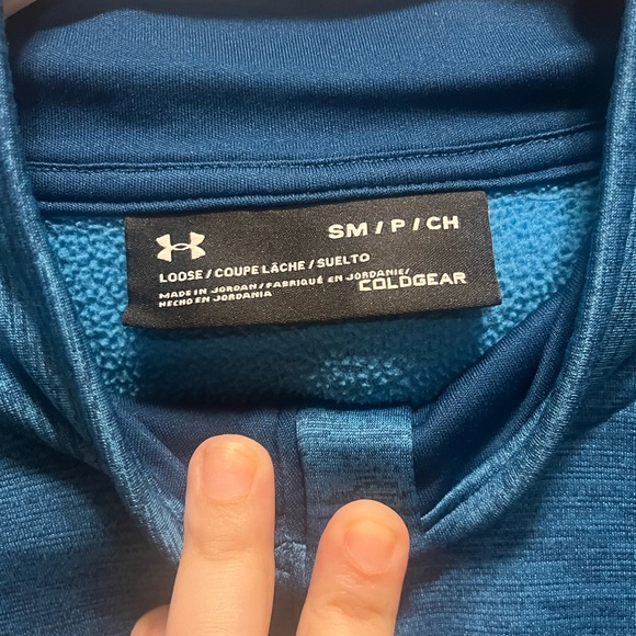 Under Armour Teal ColdGear Pullover - Picture 4 of 4
